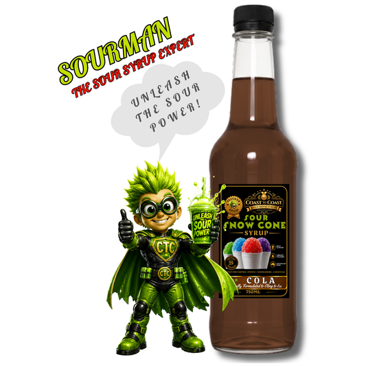 Premium Sour Cola Snow Cone Syrup 750ml - Coast to Coast Gold Medal Syrups®