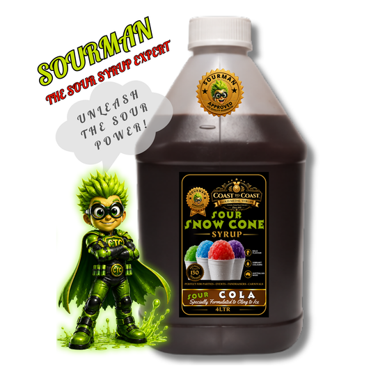 Premium Sour Cola Snow Cone Syrup 4ltr - Coast to Coast Gold Medal Syrups®