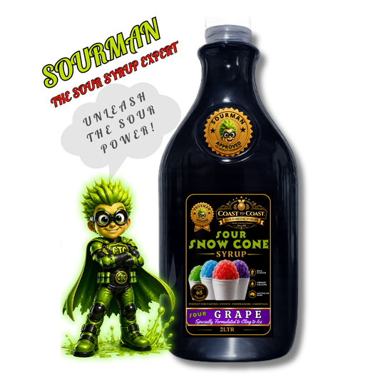 Premium Sour Grape Snow Cone Syrup 2ltr - Coast to Coast Gold Medal Syrups®