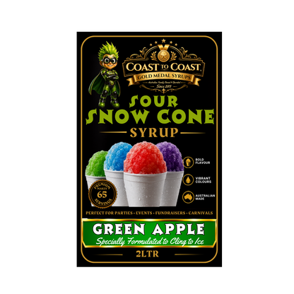 Premium Sour Green Apple 2ltr - Coast to Coast Gold Medal Syrups®