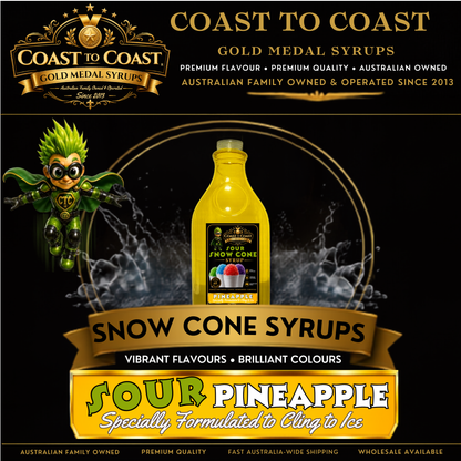 Premium Sour Pineapple 2ltr - Coast to Coast Gold Medal Syrups®