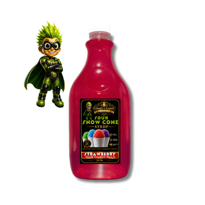 Premium Sour Strawberry 2ltr - Coast to Coast Gold Medal Syrups®