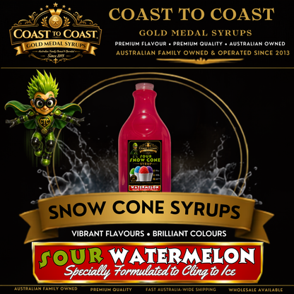 Premium Sour Watermelon 2ltr - Coast to Coast Gold Medal Syrups®