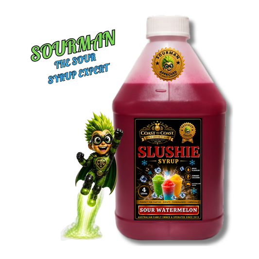 Premium Sour Watermelon Slushie Syrups 4ltr - Coast to Coast Gold Medal Syrups