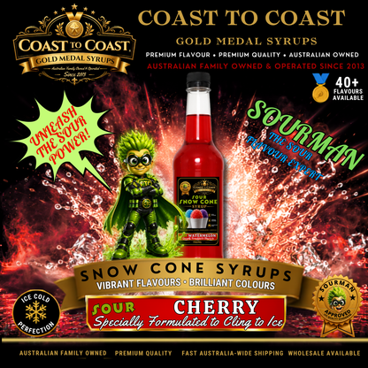 Premium Sour Watermelon Snow Cone Syrup 750ml - Coast to Coast Gold Medal Syrups®