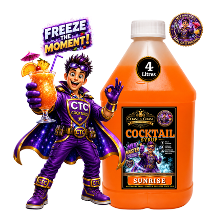 Premium Sunrise Daiquiri Cocktail Syrups 4ltr - Coast to Coast Gold Medal Syrups®