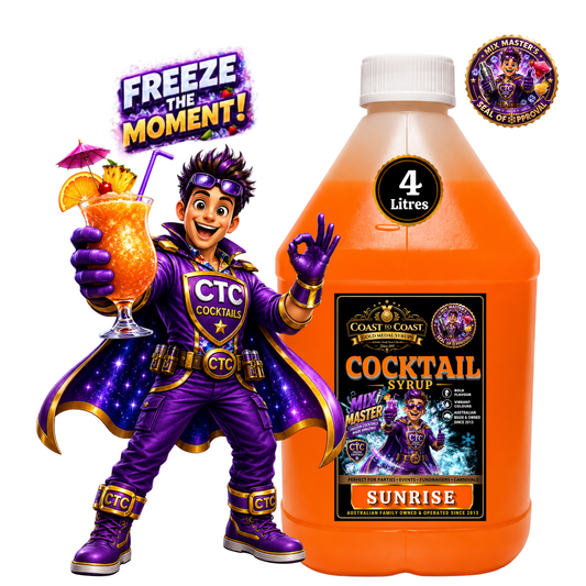 Premium Sunrise Daiquiri Cocktail Syrups 4ltr - Coast to Coast Gold Medal Syrups®