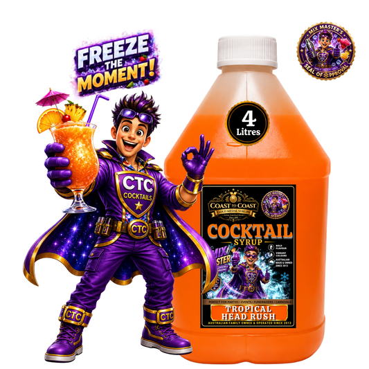 Premium Tropical Head Rush Cocktail Syrups 4ltr - Coast to Coast Gold Medal Syrups®