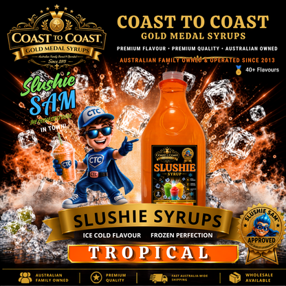 Premium Tropical Slushie Syrups 2ltr - Coast to Coast Gold Medal Syrups