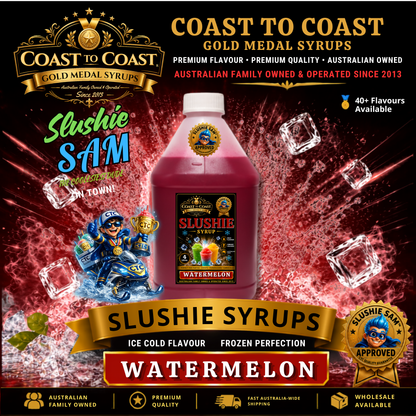 Premium Watermelon Slushie Syrups 4ltr - Coast to Coast Gold Medal Syrups