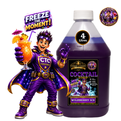 Premium Wildberry Ice Cocktail Syrups 4ltr - Coast to Coast Gold Medal Syrups®