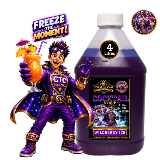 Premium Wildberry Ice Cocktail Syrups 4ltr - Coast to Coast Gold Medal Syrups®