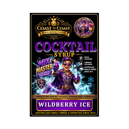 Premium Wildberry Ice Cocktail Syrups 4ltr - Coast to Coast Gold Medal Syrups®
