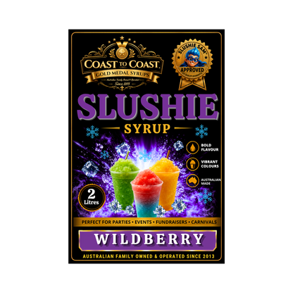 Premium Wildberry Slushie Syrups 2ltr - Coast to Coast Gold Medal Syrups2