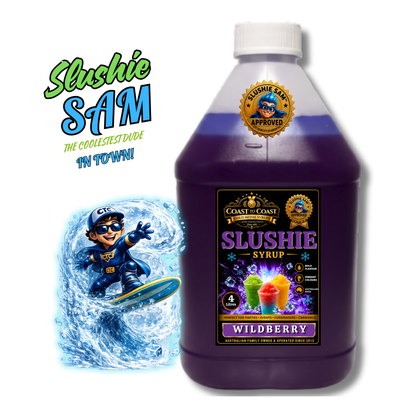 Premium Wildberry Slushie Syrups 4ltr - Coast to Coast Gold Medal Syrups