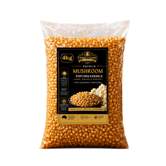 🌽 Mushroom Popcorn Kernels 4kg - Coast to Coast Gold Medal Syrups®
