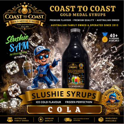 Premium Cola Slushie Syrups 2ltr - Coast to Coast Gold Medal Syrups