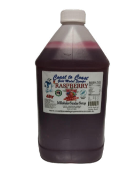 #4 Raspberry, Milkshake/Sundae Toppings 4ltr,  Coast to Coast Gold Medal Syrups®