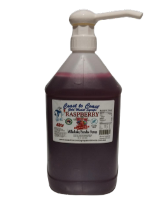 #4 Raspberry, Milkshake/Sundae Toppings 4ltr with pump,  Coast to Coast Gold Medal Syrups®
