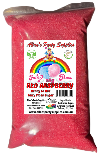 #3 APS, Premium Fairy Floss Sugar, 50 Serves RTU 1kg, Over 35 Plus Flavours
