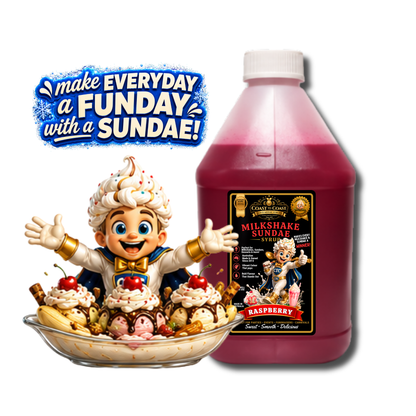 Raspberry, Milkshake-Sundae Toppings 4ltr - Coast to Coast Gold Medal Syrups®