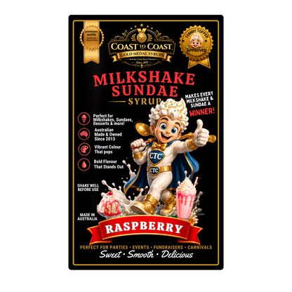 Raspberry, Milkshake-Sundae Toppings 4ltr - Coast to Coast Gold Medal Syrups®