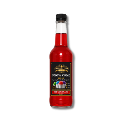 Red Lemonade Snow Cone Syrups 750ml - Coast to Coast Gold Medal Syrups®