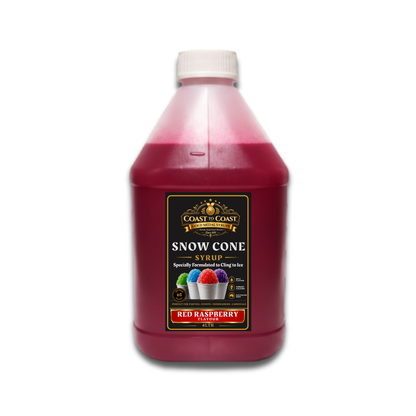 Red Lemonade Snow Cone Syrups 4ltr - Coast to Coast Gold Medal Syrups®