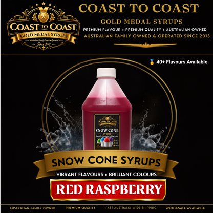 Red Lemonade Snow Cone Syrups 4ltr - Coast to Coast Gold Medal Syrups®