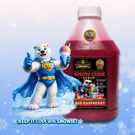 Red Raspberry Snow Cone Syrups 4ltr - Coast to Coast Gold Medal Syrups®