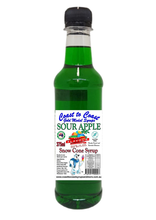 #2 New Sour Range, Coast to Coast Gold Medal Syrups®, 375ml Premium Sour Snow Cone Syrup