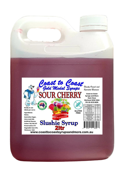 #1s Coast to Coast Gold Medal Syrups®, Sour, 2ltr, Premium Sour Slushie Syrup