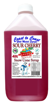 #6, New Sour Range, Coast to Coast Gold Medal Syrups®, 4ltr Sour Flavoured Snow Cone Syrups