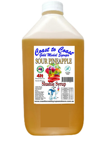 #3s Coast to Coast Gold Medal Syrups®, Sour, 4ltr, Premium Sour Slushie Syrup