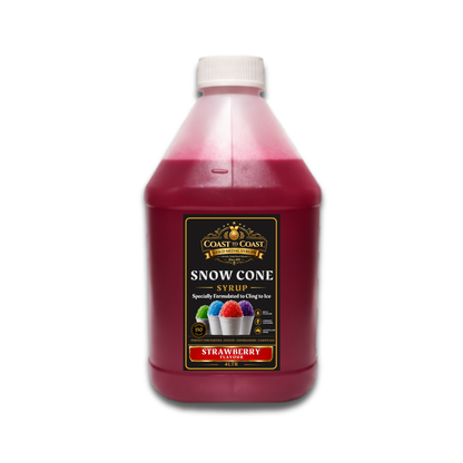Strawberry Snow Cone Syrups 4ltr - Coast to Coast Gold Medal Syrups®