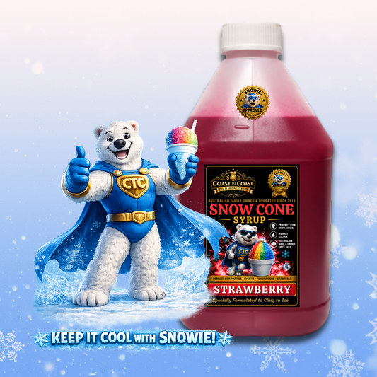 Strawberry Snow Cone Syrups 4ltr - Coast to Coast Gold Medal Syrups®
