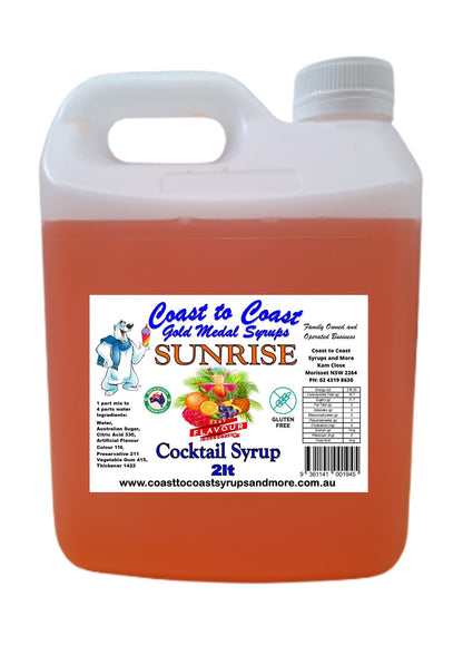 #2 Coast to Coast Gold Medal Syrups®, 2ltr, Premium Cocktail Syrups.