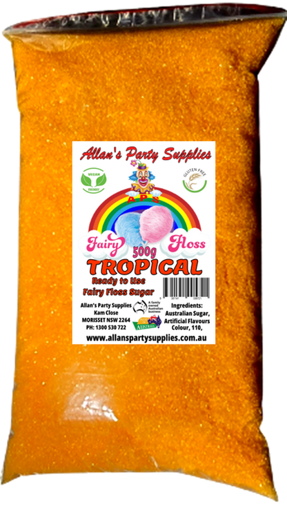 #2 APS, Ready to use Fairy Floss Sugar, 500g Bags, You Choose Your Flavours