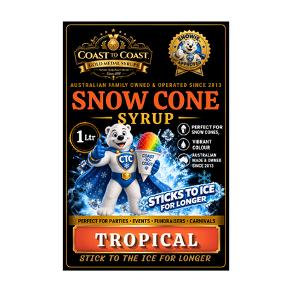 Tropical Snow Cone Syrups 1ltr - Coast to Coast Gold Medal Syrups®
