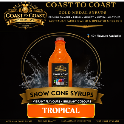 Tropical Snow Cone Syrups 2ltr - Coast to Coast Gold Medal Syrups®