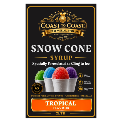 Tropical Snow Cone Syrups 2ltr - Coast to Coast Gold Medal Syrups®