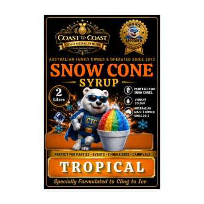 Tropical Snow Cone Syrups 2ltr - Coast to Coast Gold Medal Syrups®