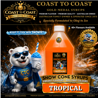 Tropical Snow Cone Syrups 4ltr - Coast to Coast Gold Medal Syrups®