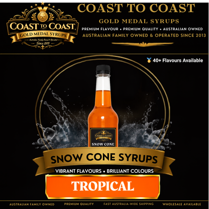 Tropical Snow Cone Syrups 750ml - Coast to Coast Gold Medal Syrups®