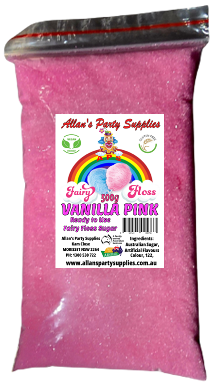#2 APS, Ready to use Fairy Floss Sugar, 500g Bags, You Choose Your Flavours