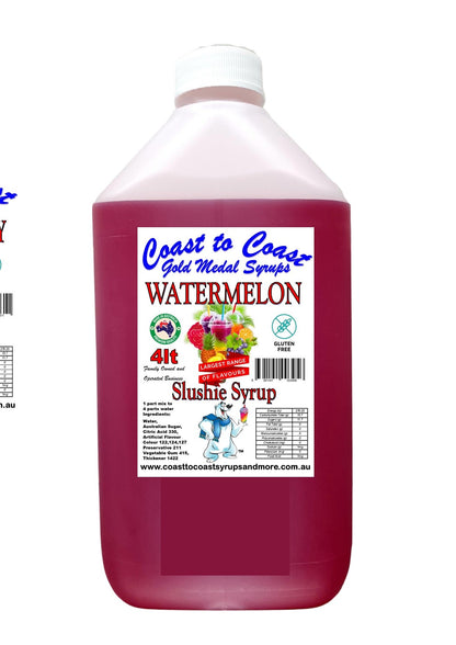 #3 Coast to Coast Gold Medal Syrups®, 4ltr, Premium Slushie Syrup