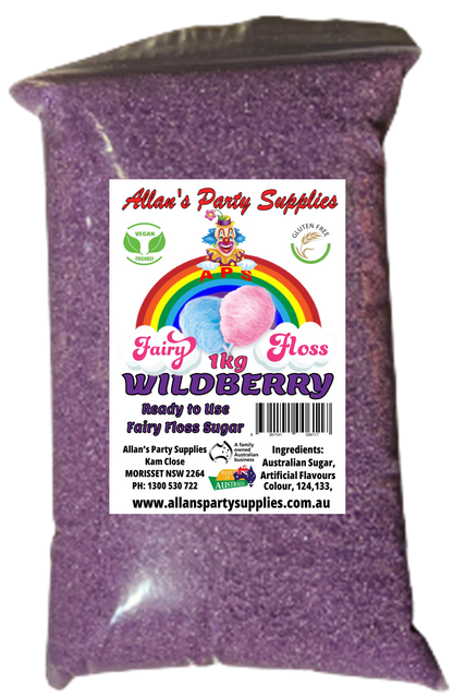 #3 APS, Premium Fairy Floss Sugar Ready to use FAIRY FLOSS 1kg SEALED BAG 35 Plus Flavours