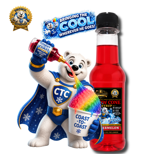 Watermelon Snow Cone Syrups 250ml - Coast to Coast Gold Medal Syrups®
