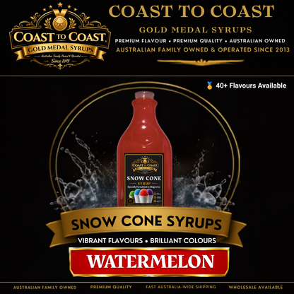 Watermelon Snow Cone Syrups 2ltr - Coast to Coast Gold Medal Syrups®