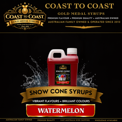 Watermelon Snow Cone Syrups 1ltr - Coast to Coast Gold Medal Syrups®